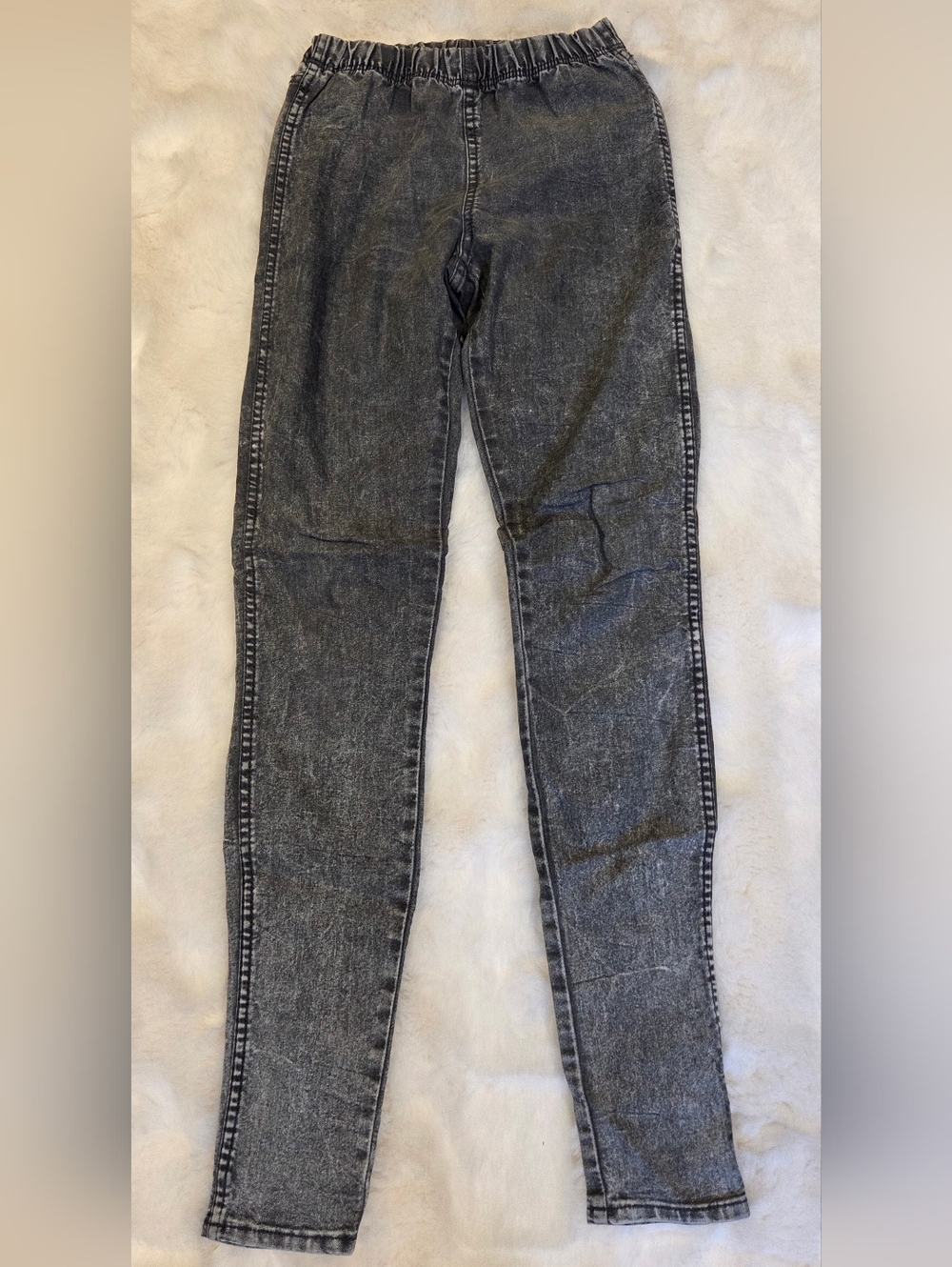 H&M Black Washed Skinny Jeans